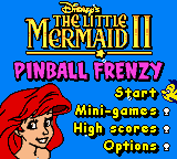 Little Mermaid II, The - Pinball Frenzy (USA) (En,Fr,De,Es,It) Title Screen